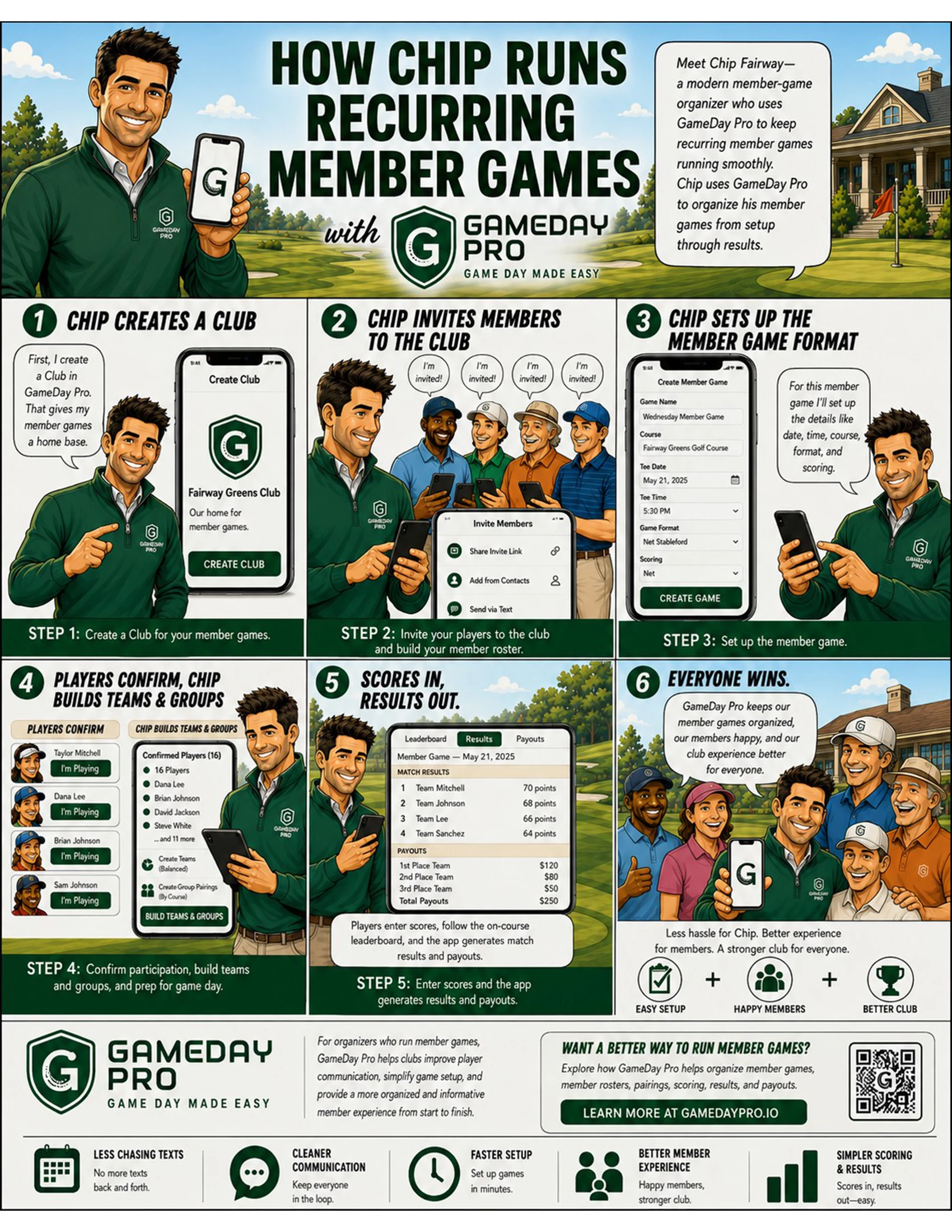 How Chip runs recurring member games with GameDay Pro